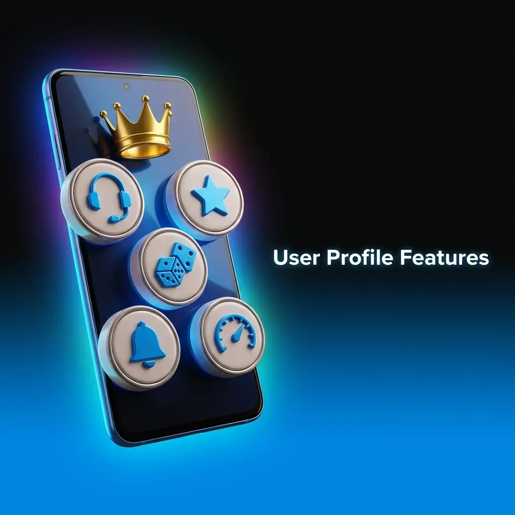 4rabet app user profile screen showing balance, bonuses, transaction history, KYC upload, and responsible gaming settings